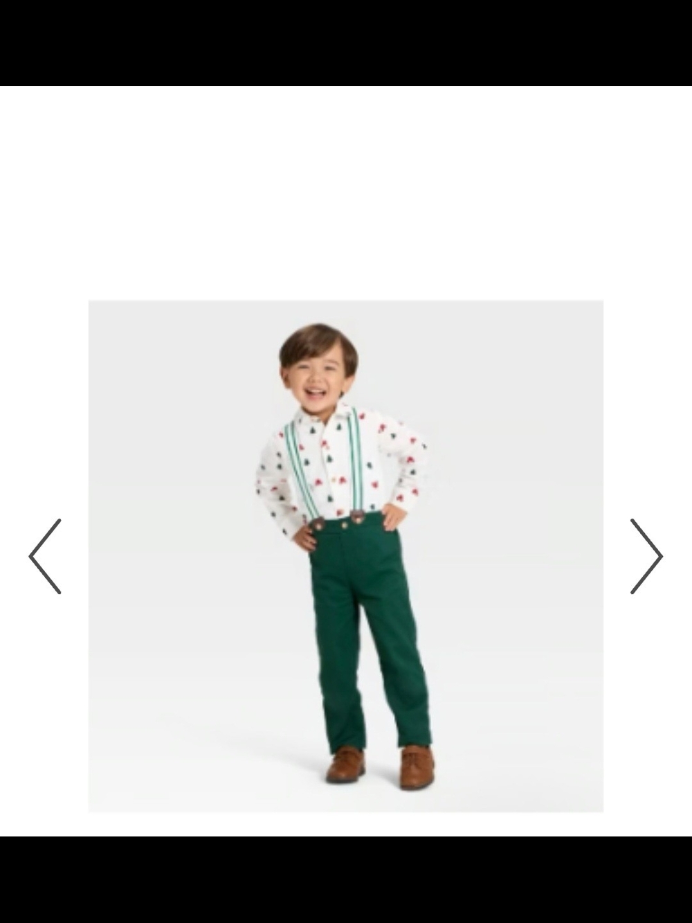 Boys Disney Dark Green Kids Suspenders with Red And Green Mickey Mouse Size 3t